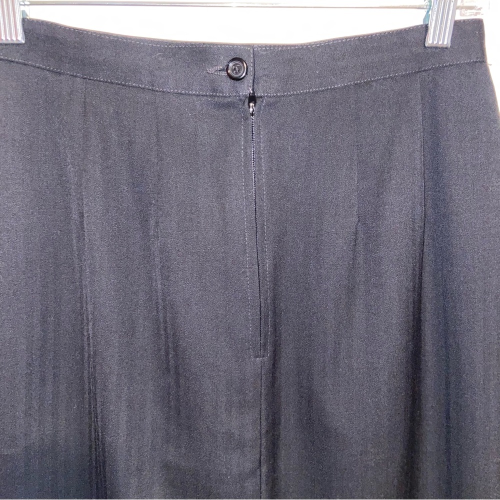 Pendleton Skirt Womens Small 27” Waist 100% Wool Pencil Pockets Secretary Black - Picture 6 of 12